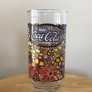 Coca Cola Brown and Yellow Dinnerware Tumbler-Vintage 1980’s